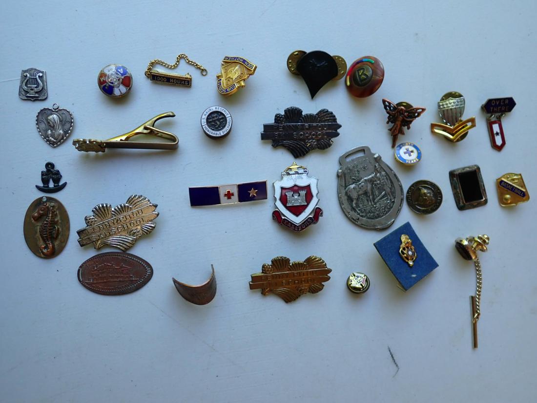 Antique Enamel Pins, Masonic, Cub Scouts, WWI, etc. (1 of 7)