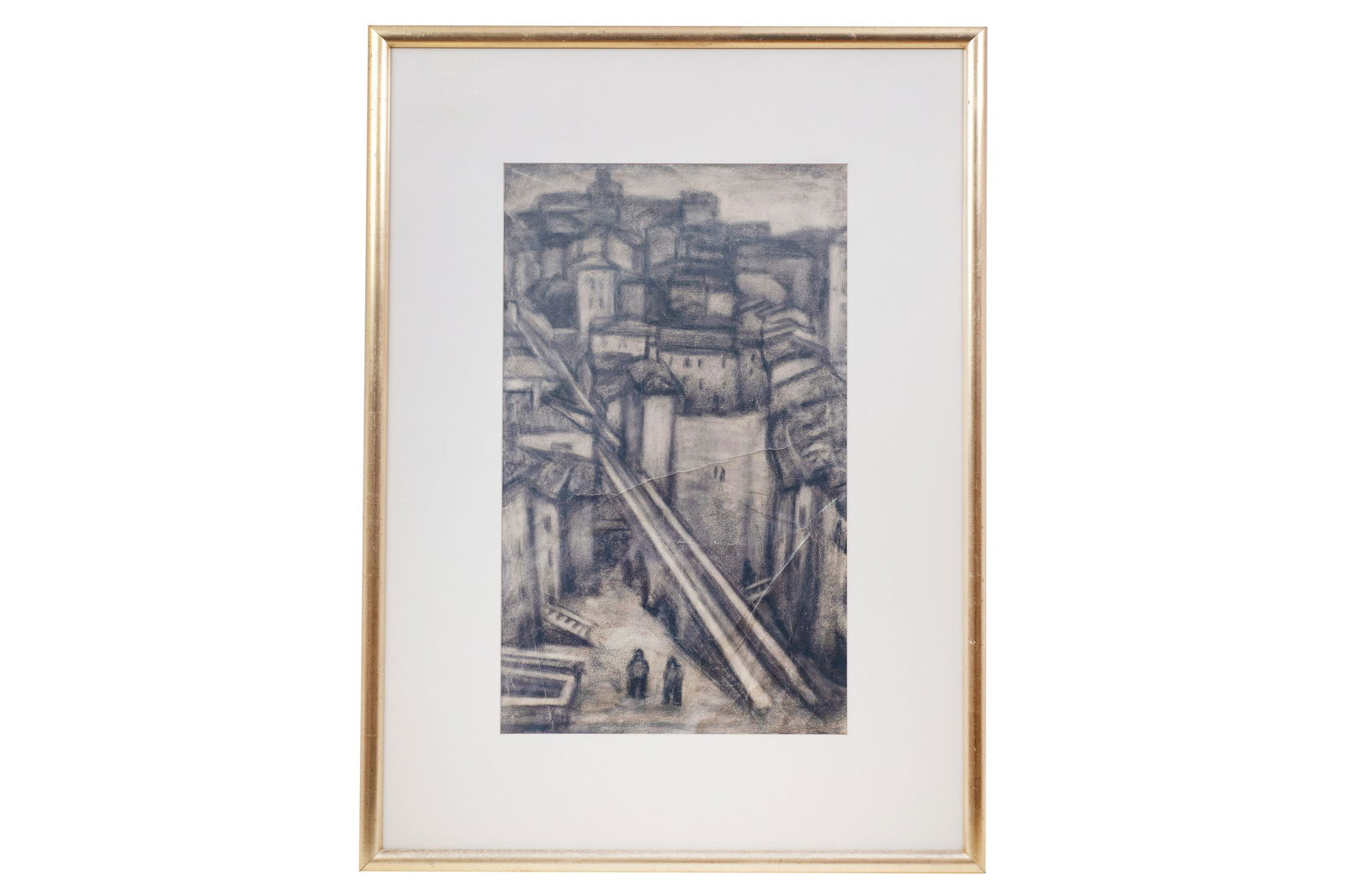 Unsigned Charcoal on Paper - attributed to Ivan Petrovsky (1 of 6)