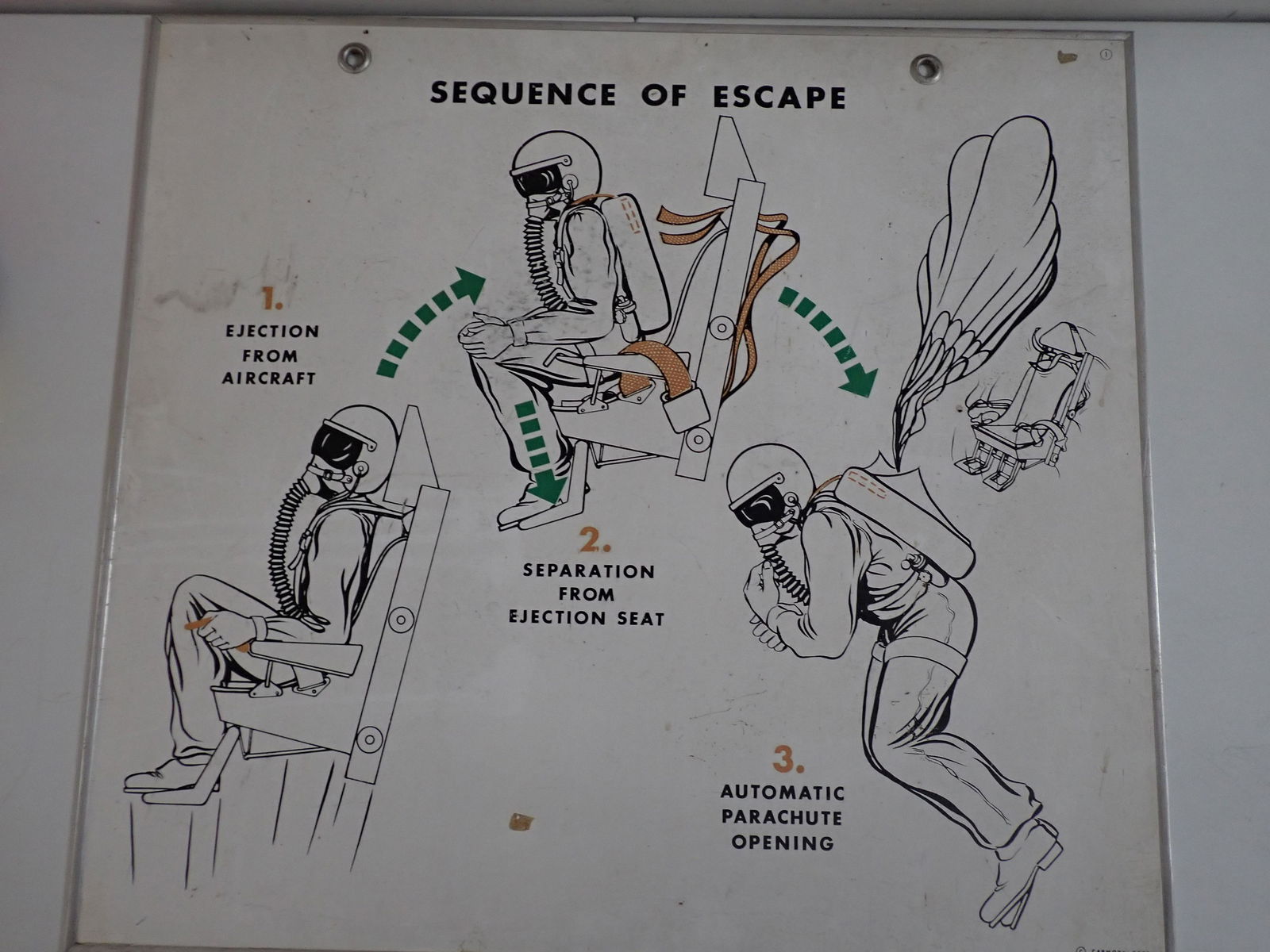 Aircraft Ejection Seat "Sequence of Escape" Poster - Carmody (1 of 6)