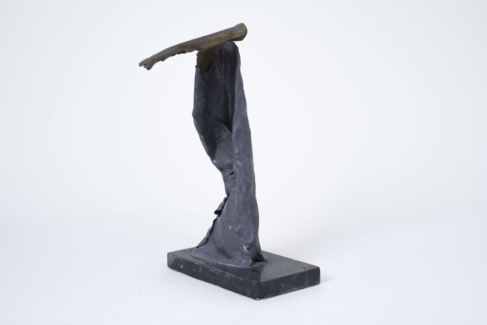 Livingston Welch Untitled Figure Unsigned 1960's - 70's: Brass, Lead, Stone - 8" x 9" x 14". From Lubec, Maine estate. See photos for condition and details. Local pick-up available on February 4th or 3rd party shipping available. Please see terms