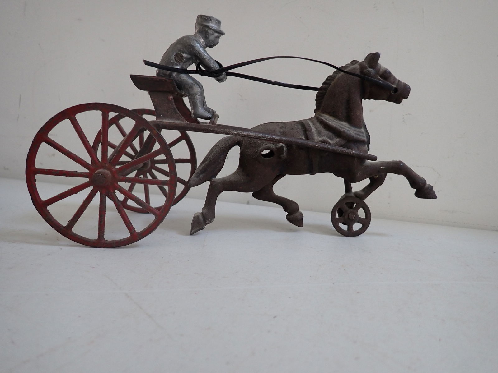 Cast Iron Sulky Racer Toy (1 of 8)