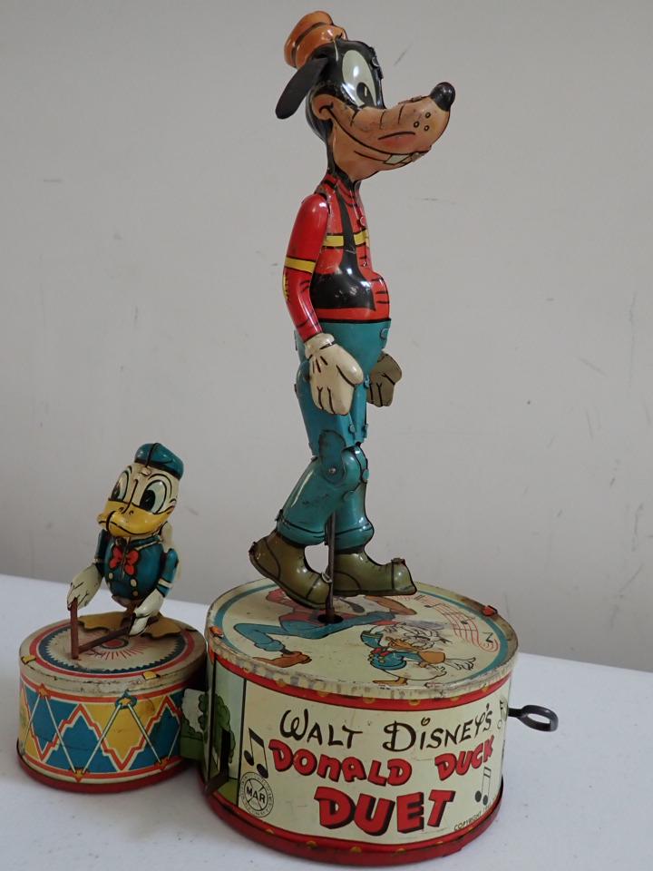 Walt Disney "Donald's Duck Duet" with Donald & Goofy Wind Up Toy (1 of 13)