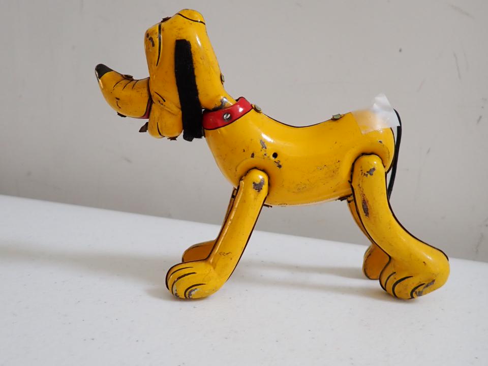 Pluto Hinged Tin Toy. Marx Japan Toys. Walt Disney Productions (1 of 12)