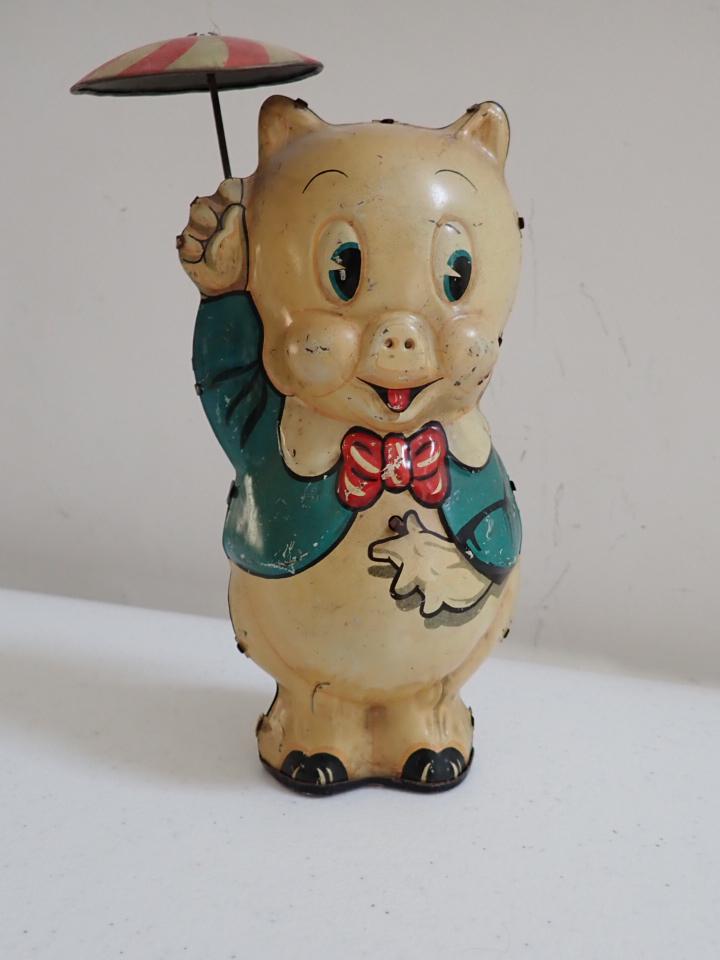 Wind Up Tin Toy. Porky Pig. Marx Circa 1939. Leon Schlesinger (1 of 11)