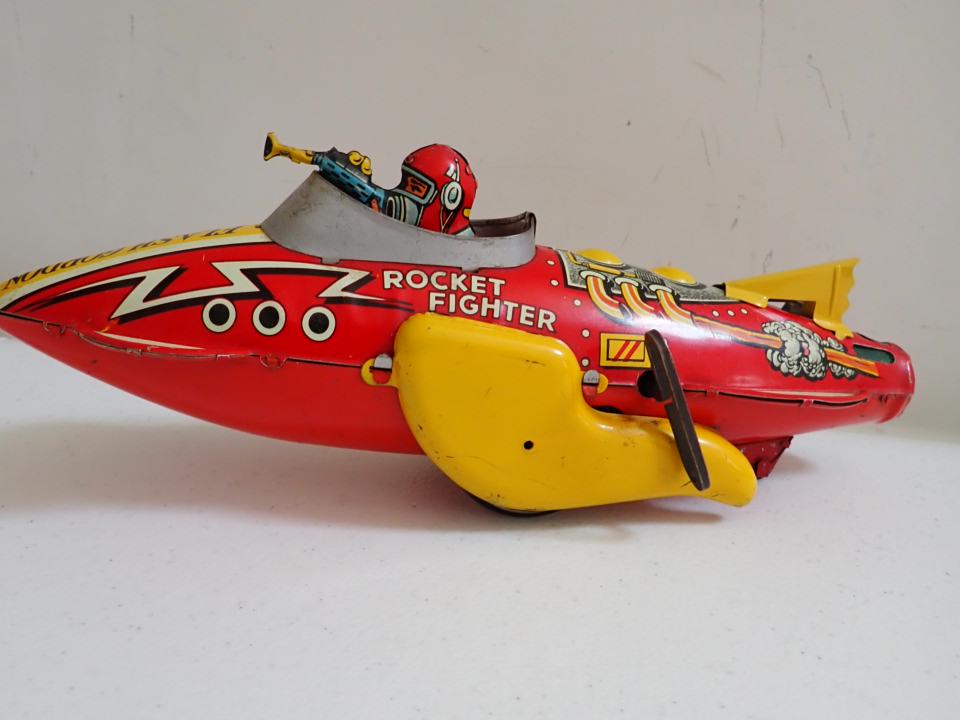 Wind Up Tin Toy. Flash Gordon "Rocket Fighter" (1 of 13)