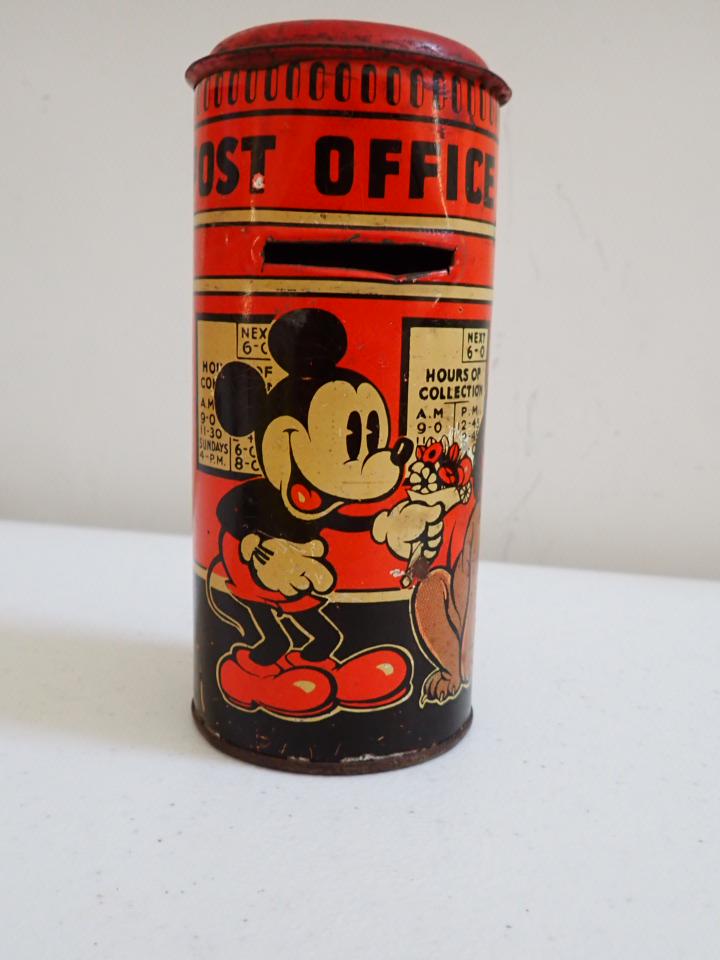 Mickey & Minnie Metal Post Office Bank - "Happynak" Series (1 of 9)