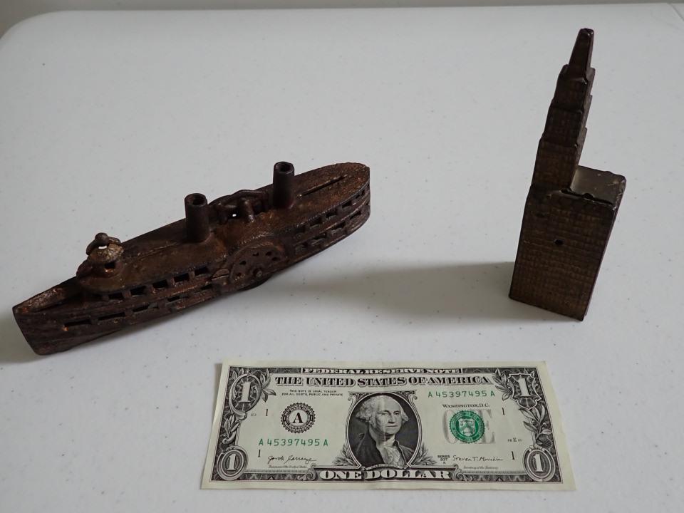 Cast Iron Still Bank Building and Paddle Wheel River Boat (1 of 11)