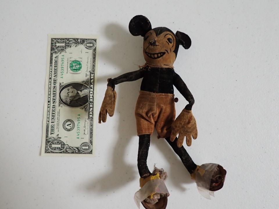 Mickey Mouse Plush Toy with Old Rodent Like Features (1 of 9)