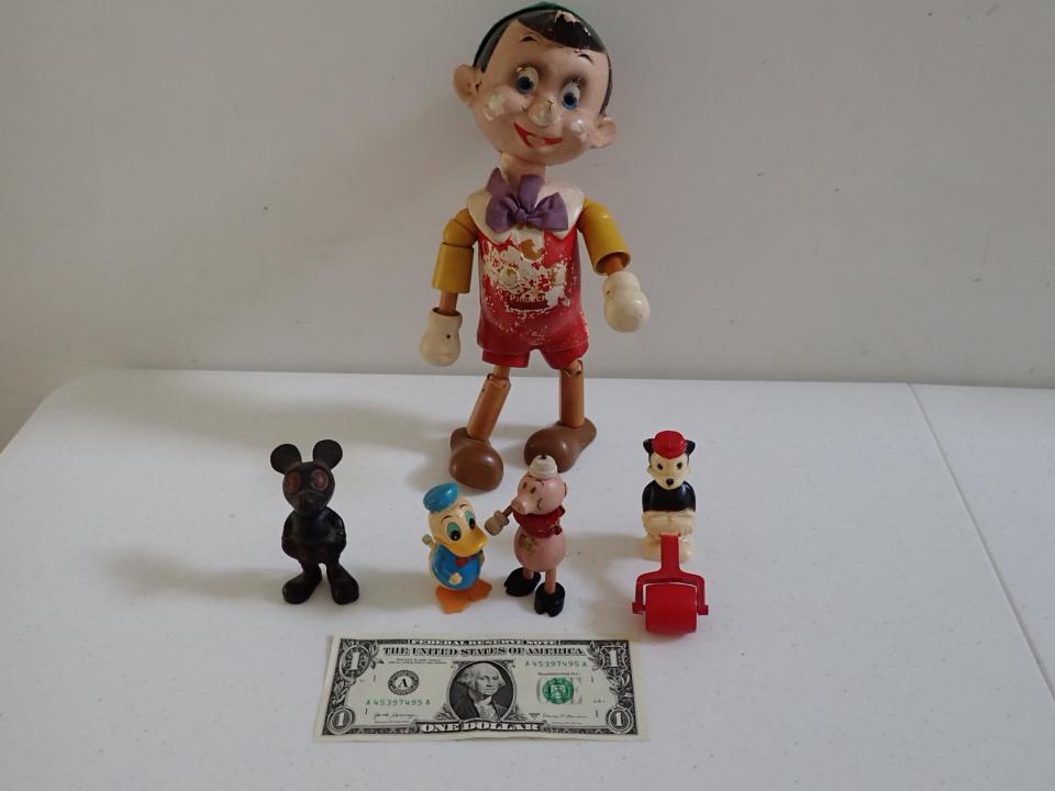 Pinocchio  Doll, Mickey Mouse & Donald Duck Walkers, etc. (1 of 19)