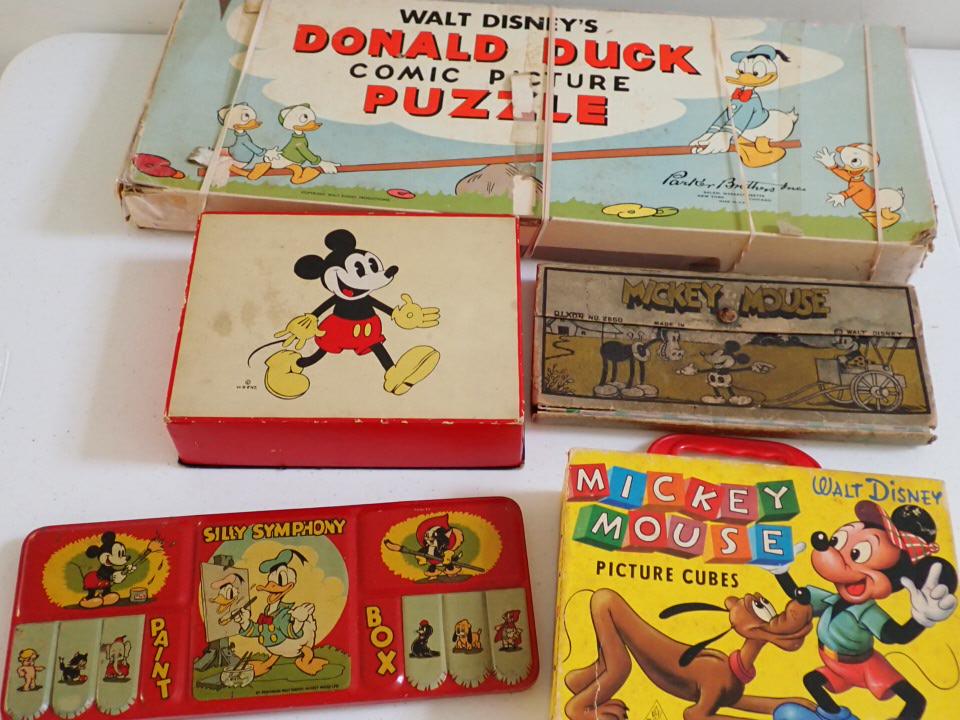 Mickey Mouse Hair Brushes, Puzzles, Pencil Box, Paint Box etc. (1 of 16)