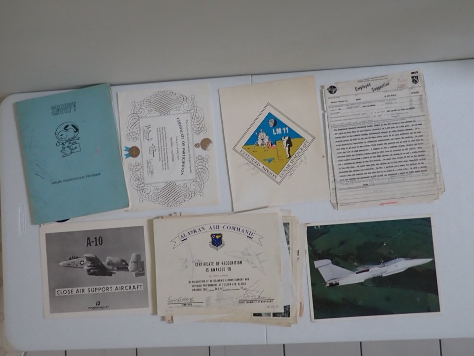 NASA Space Program and Aircraft Award Certificates & Ephemera (1 of 20)