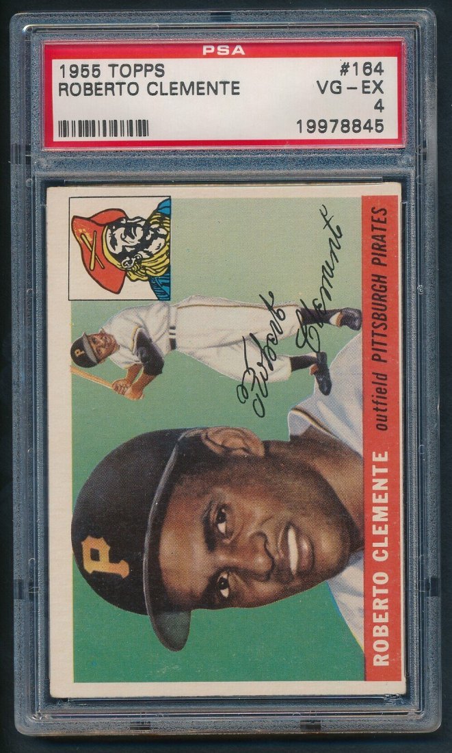 1955 Topps Roberto Clemente #164 PSA 4 Baseball Card (1 of 2)
