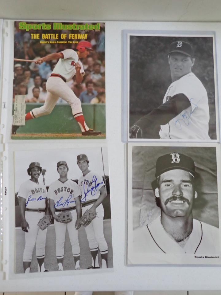 Jim Rice, Fred Lynn, and Dwight Evans signed Photo with COA (1 of 9)
