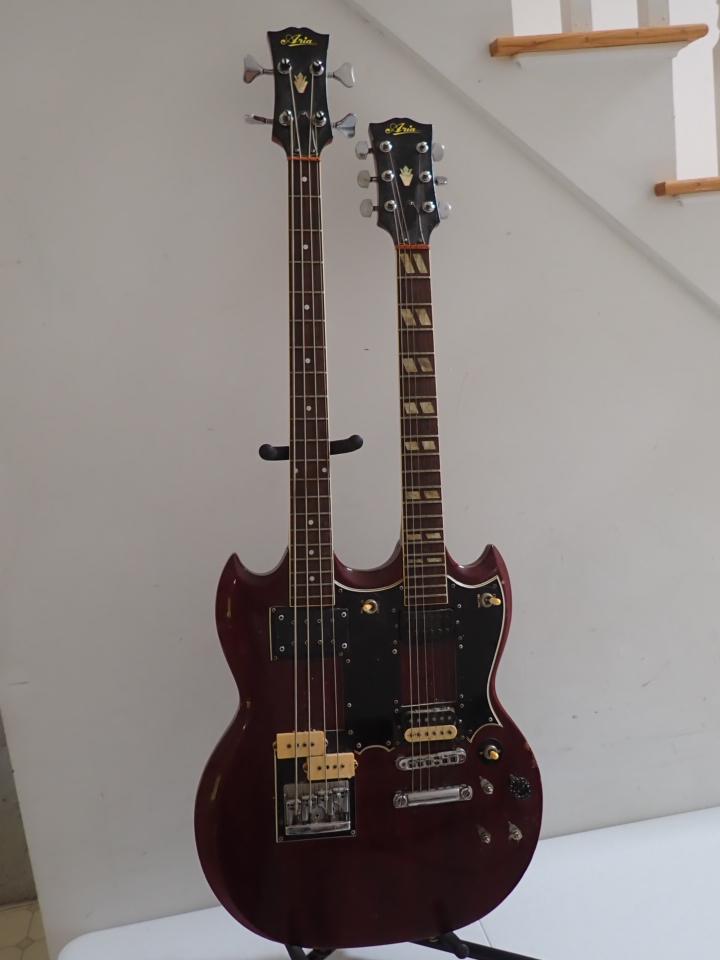Aria Double Neck Guitar and Bass (1 of 15)