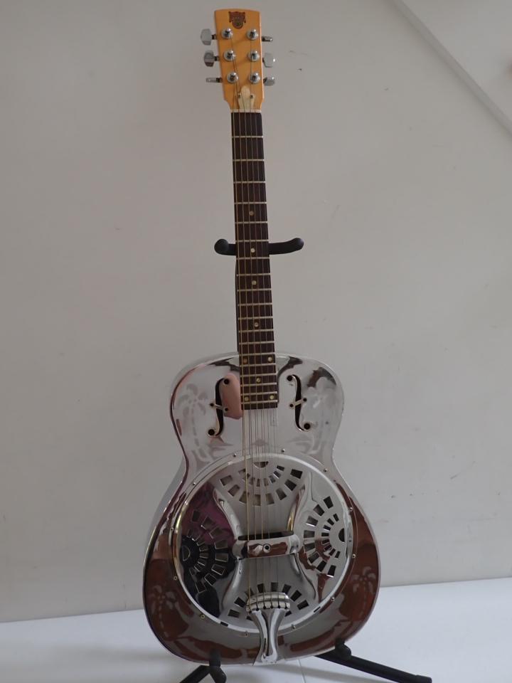 Dobro Bell Brass Guitar. Has Palm Tree Design  No. 8 1058 2 B (1 of 15)