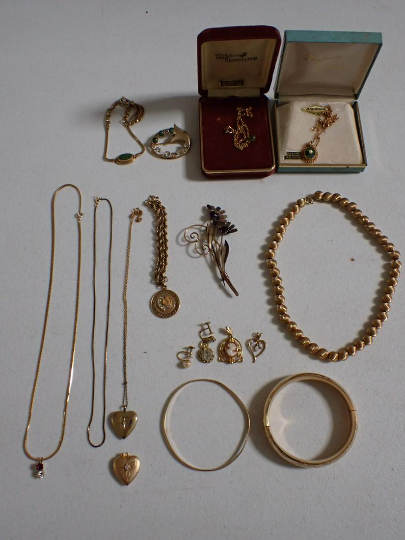 Gold Filled Jewelry: Necklaces, Lockets, Jade, Bracelets, etc.