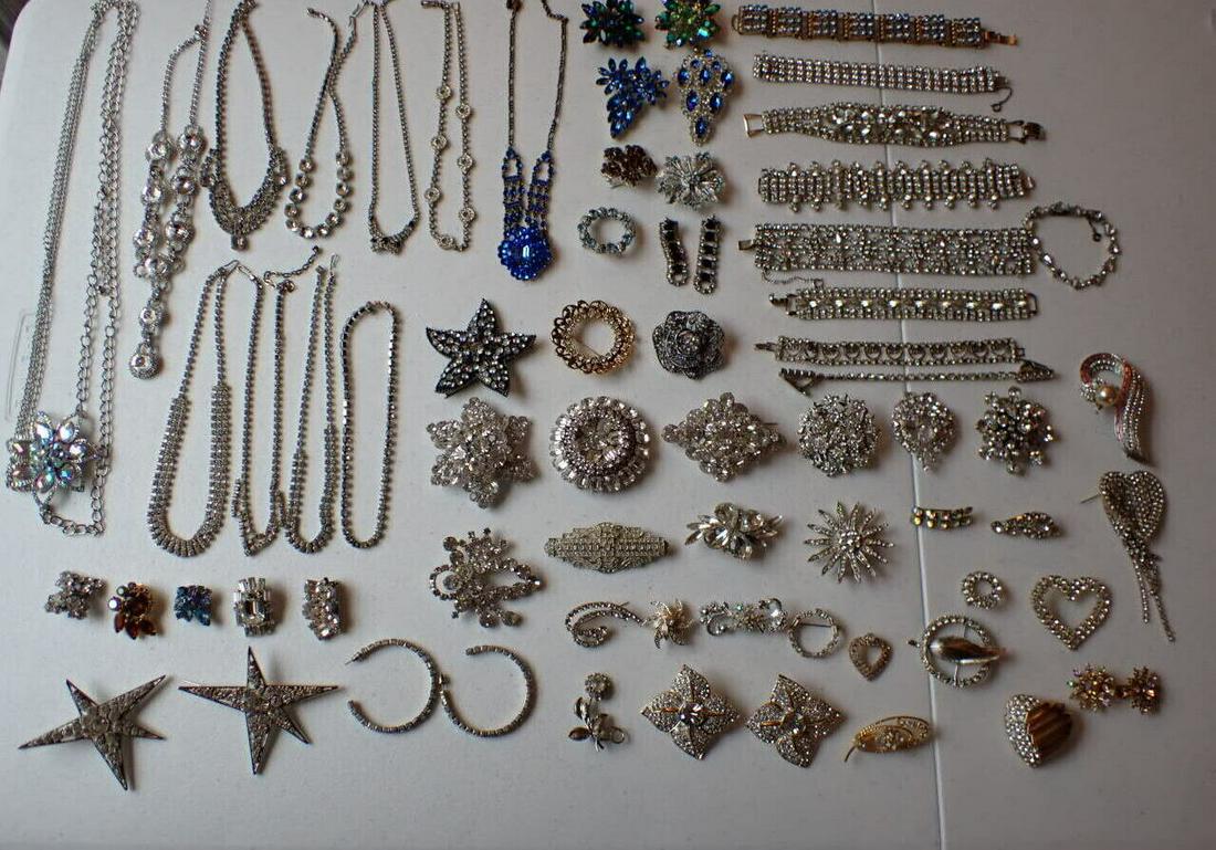 Rhinestone Pins, Necklaces, Chokers, Bracelets, Earrings &: Other Costume Jewelry