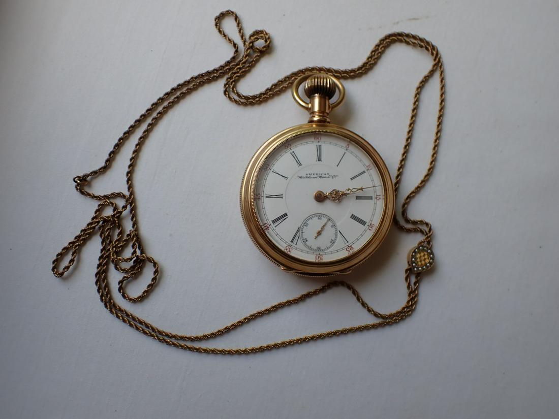 14k American Waltham Watch Co. P.S. Bartlett: 5708508 Made 1896. Case is 14K Yellow Gold