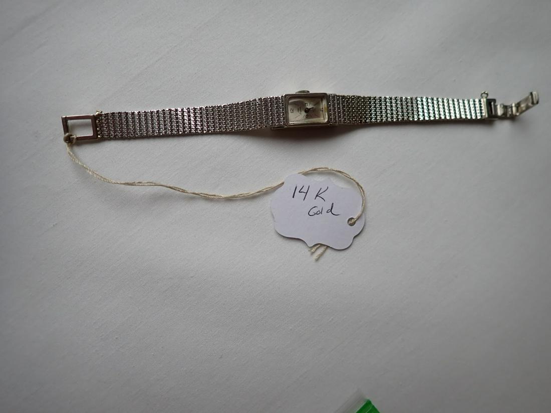 14K White Gold Jules Jurgensen Woman's wristwatch: Please see pictures for condition and details