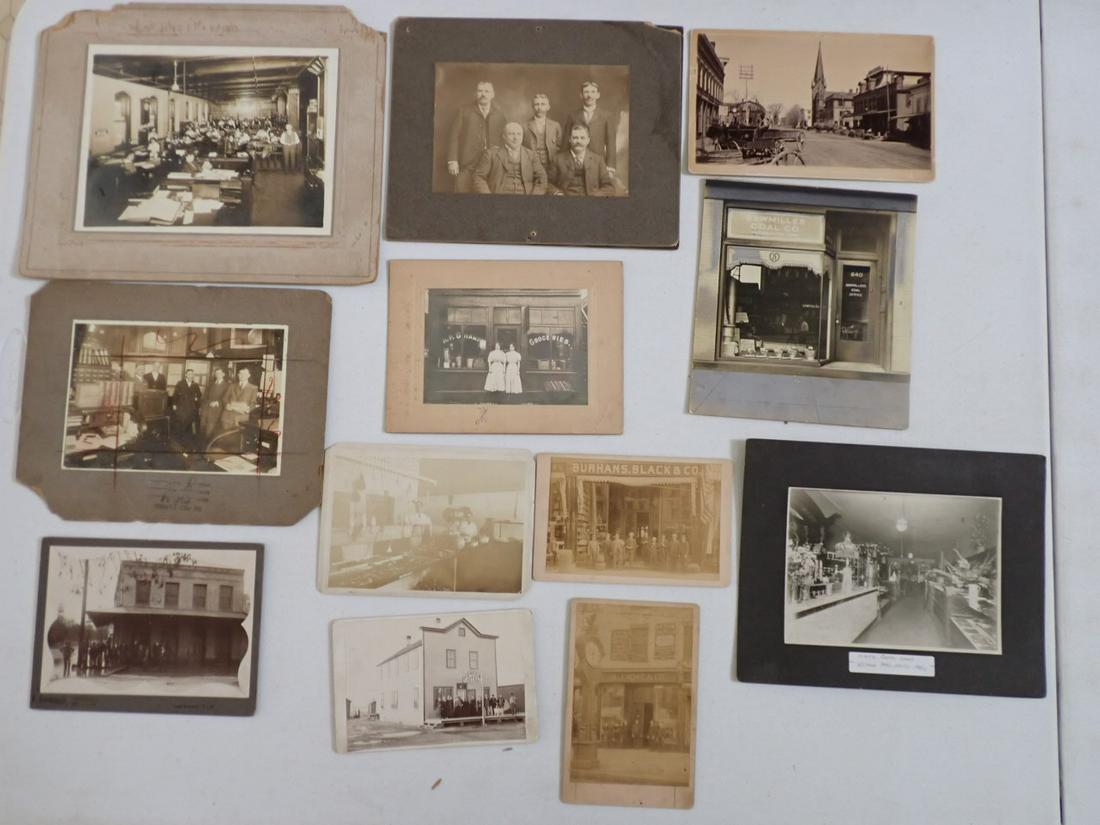 Photo Described as Employees of Nettleton Co. + Others: One Identified as Kratz Candy Shop Winona, MN, Pioneer Hotel, Sawmiller Coal Co & Other Businesses and Businessmen