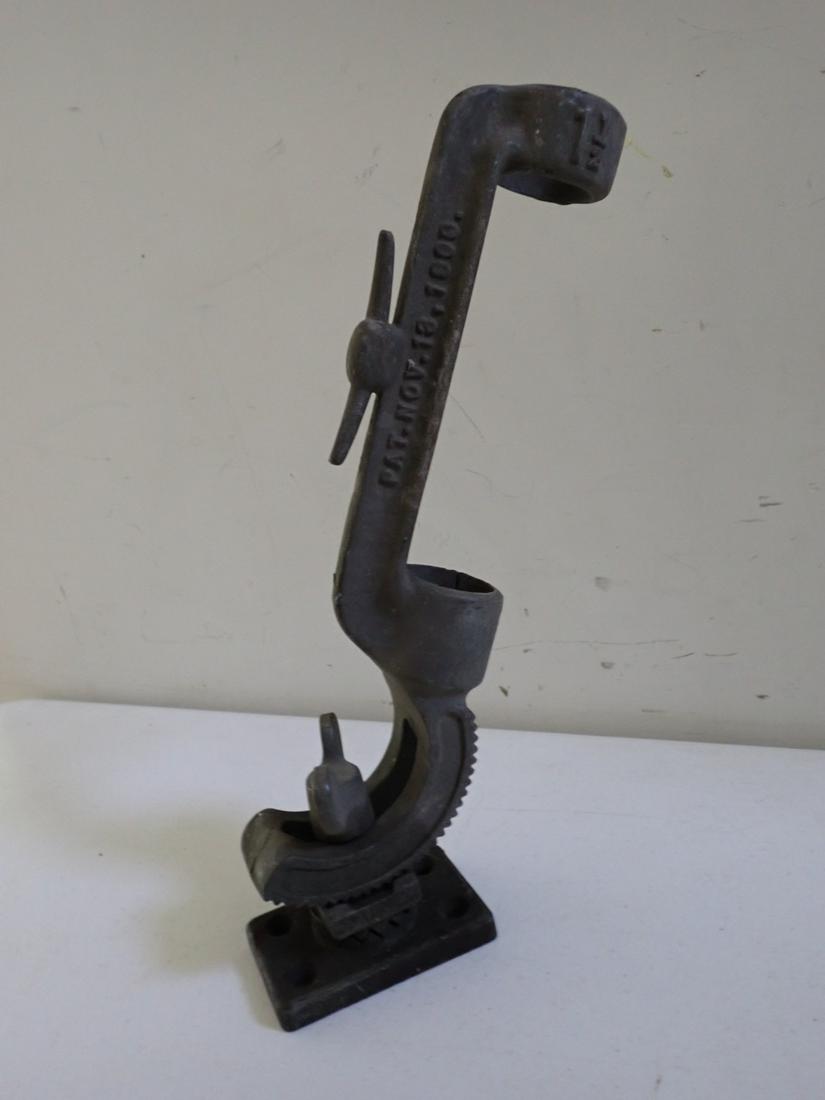 Metal Flag Holder Patented 1900: Adjustment to Tilt Flag - Ineeda Company. 14" High