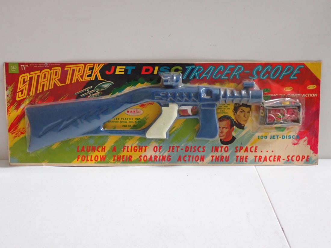 1968 Star Trek Jet Disc Tracer -Scope Rayline Sealed - Carded (1 of 6)