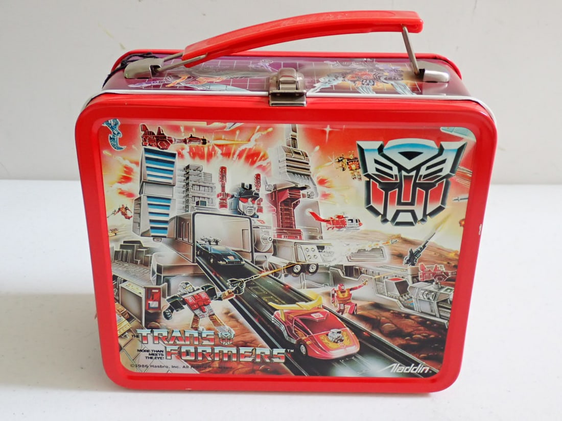 1986 Transformers Metal Lunchbox with Thermos (1 of 16)