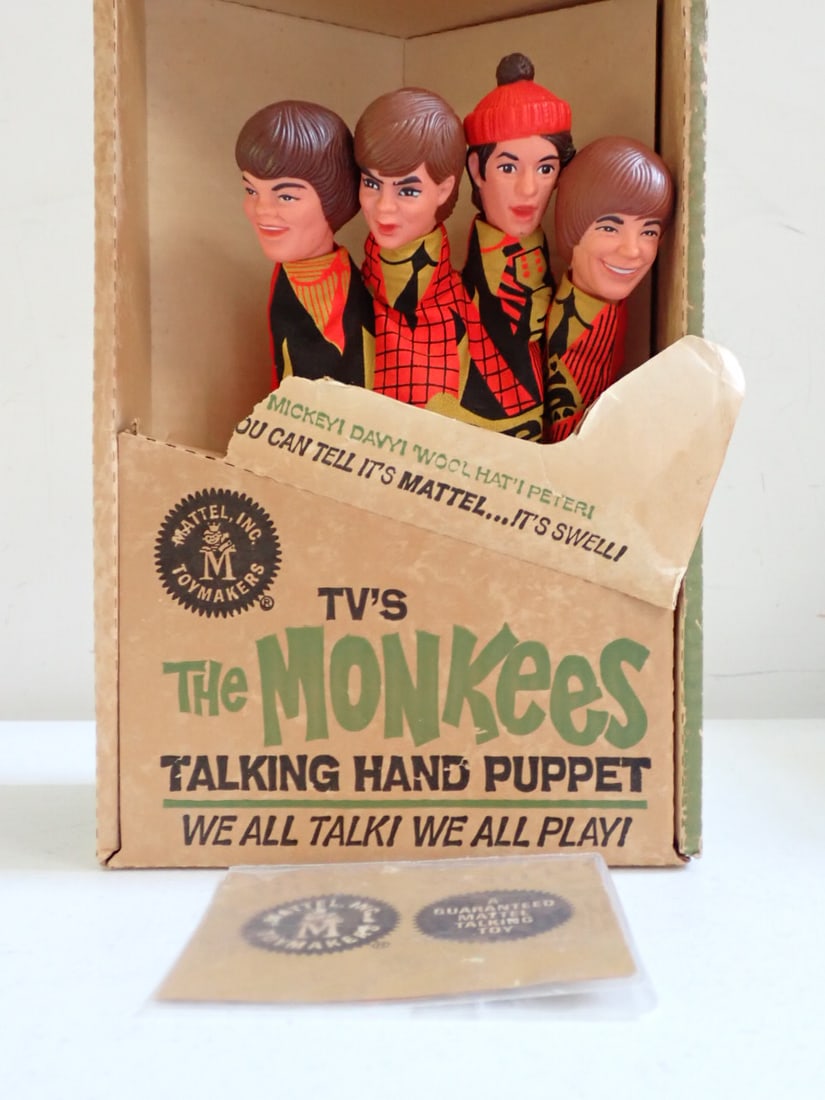 1955 Monkees Mattel Talking Hand Puppets in Original Box (1 of 9)