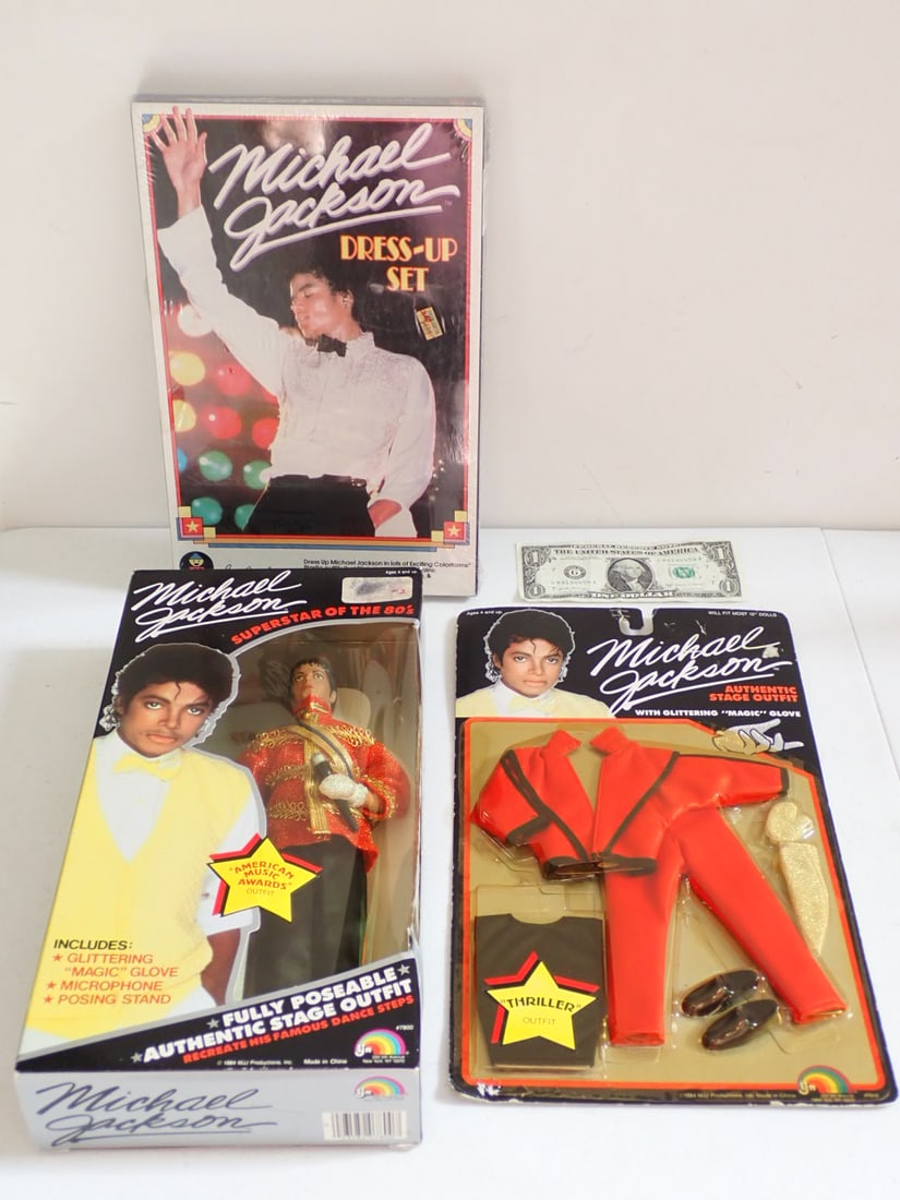1984 Michael Jackson Doll, Colorforms & Stage Outfit New (1 of 19)