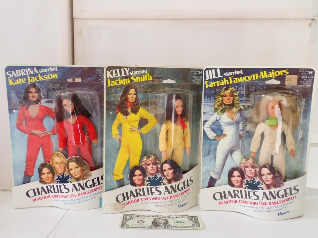 (3) Charlie's Angels Hasbro Dolls Factory Sealed in packages (1 of 17)