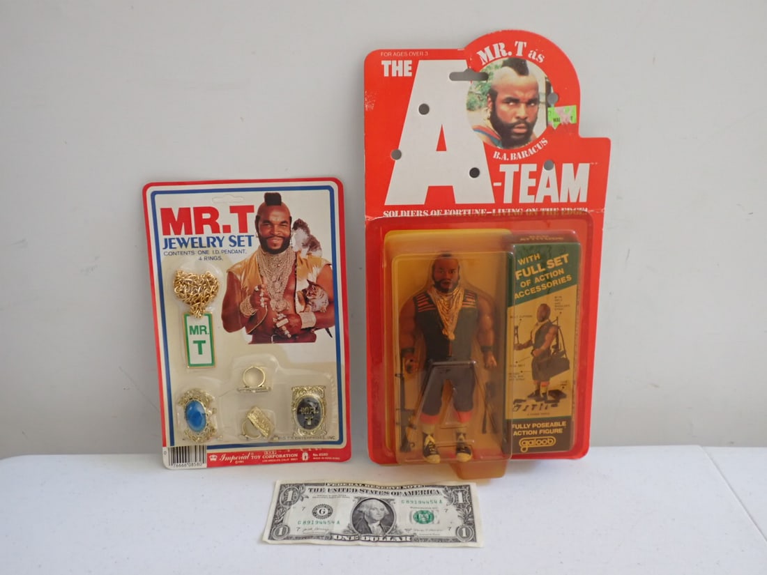 Galoob The A-Team Mr. T as B.A. Baracus Action Figure MOC + (1 of 4)