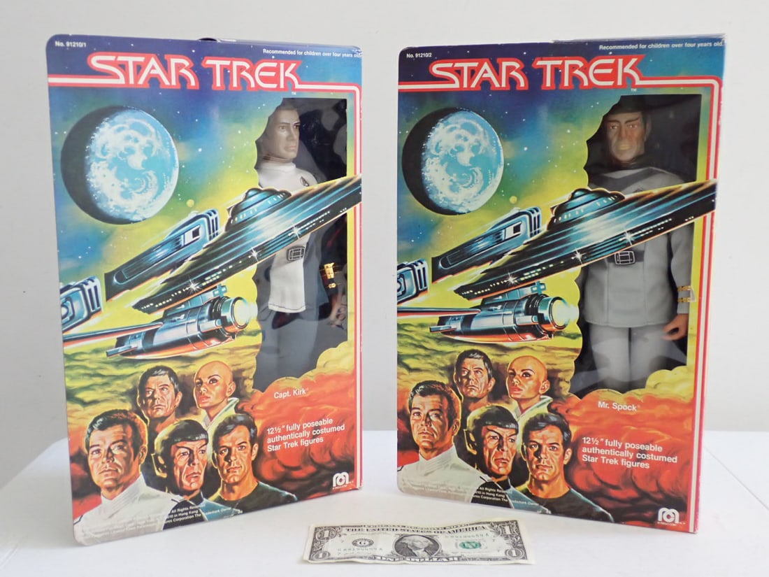 1979 Star Trek Action Figure Dolls Mr. Spock & Captain Kirk (1 of 20)