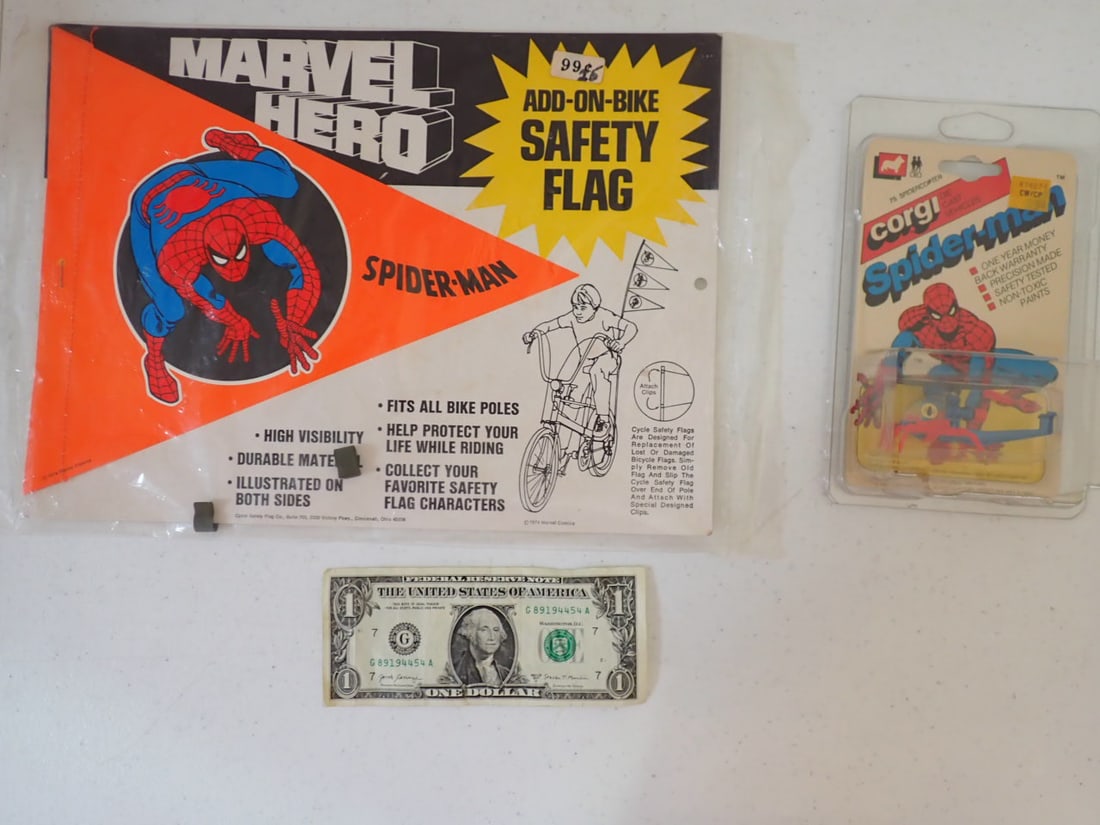 Spiderman Bike Flag, and Corgi Helicopters (1 of 7)