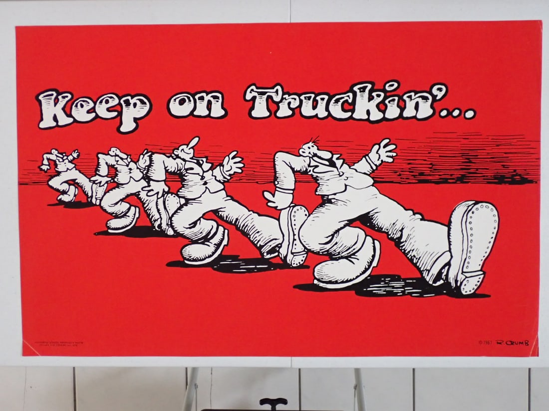 "Keep on Truckin'", by R. Crumb Poster (1 of 5)