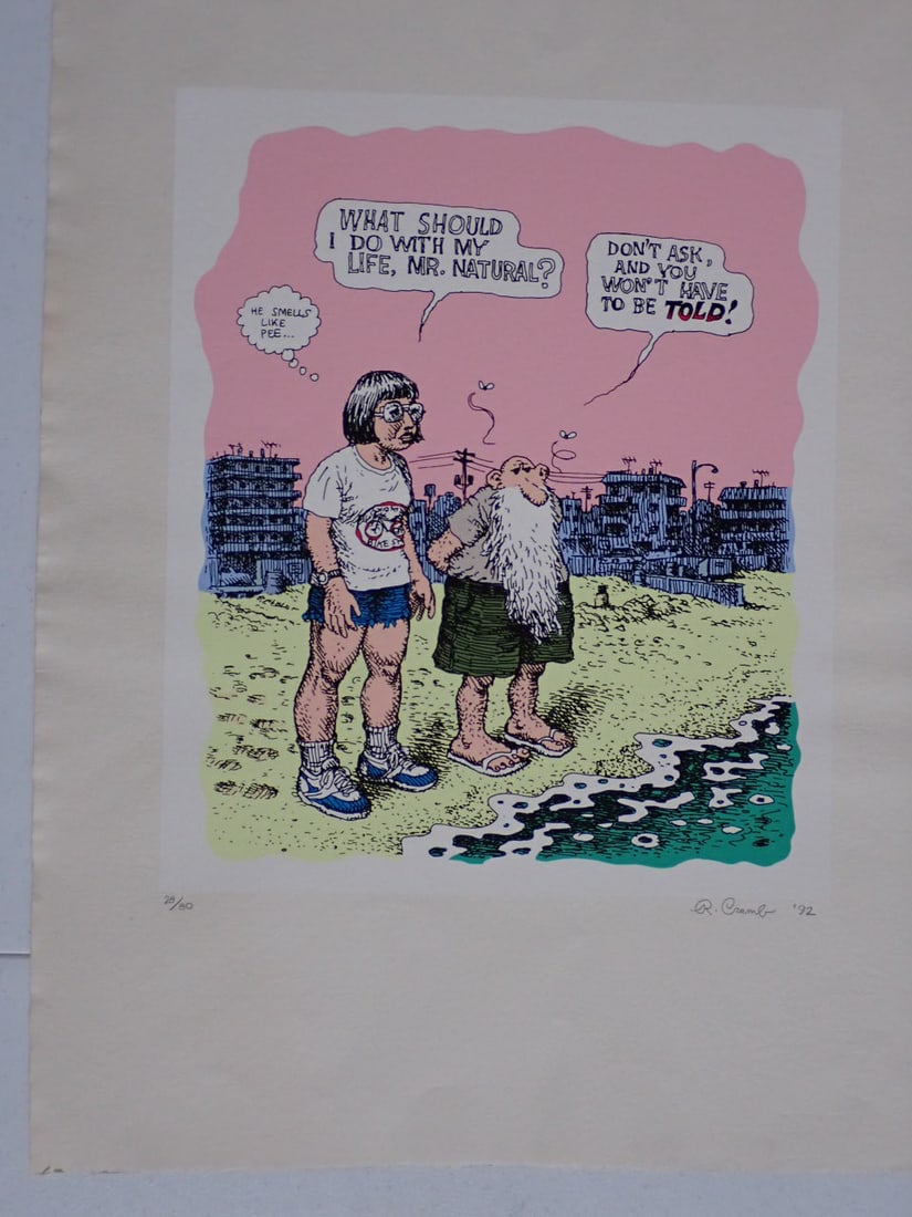 R. Crumb Limited Edition 28/80 Signed Print/Poster. 1992 (1 of 9)