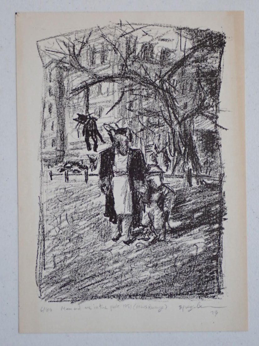 Maus Revenge - Mom and Me in The Park 1951 Pencil Signed (1 of 7)