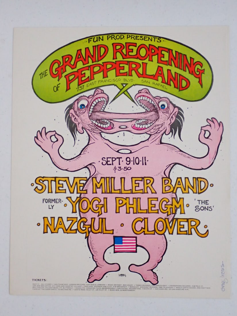 Greg Irons Signed Concert Poster (1 of 5)