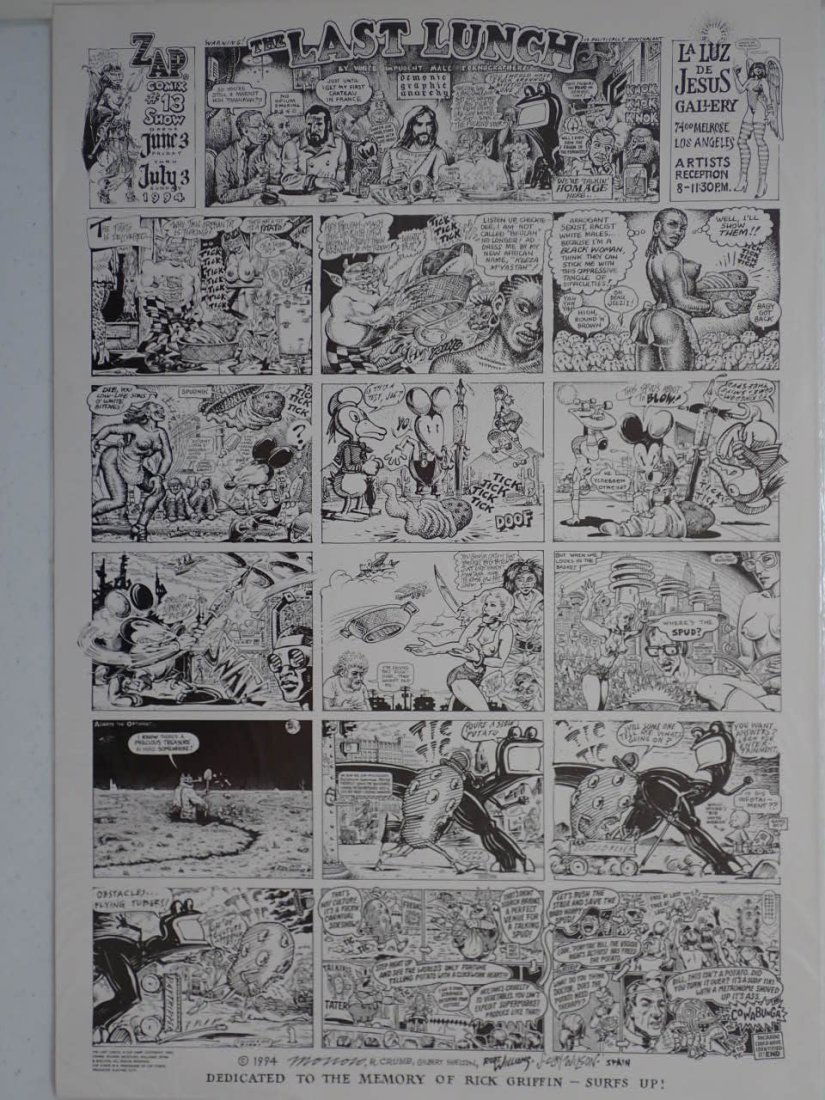 Zap Comics # 13 Poster. Copyright 1994 Memory of Rick Griffin (1 of 5)
