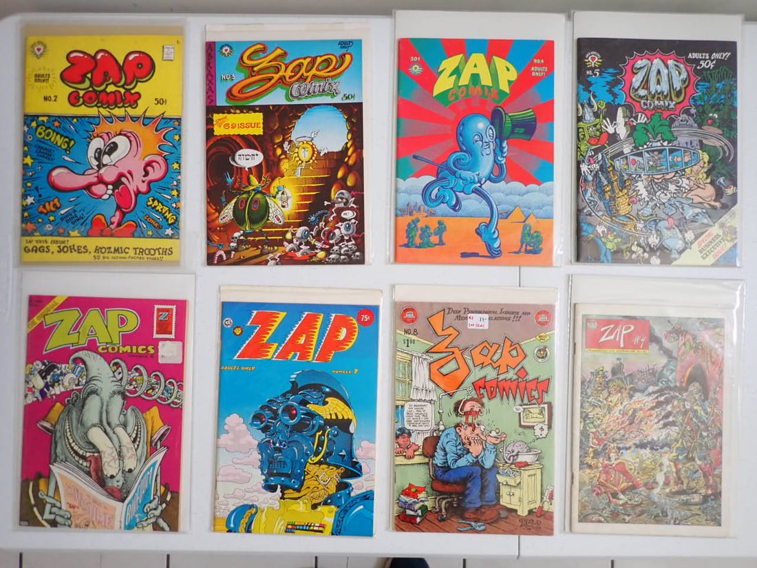 14 editions of Zap Comics #2 thru #15 (1 of 5)
