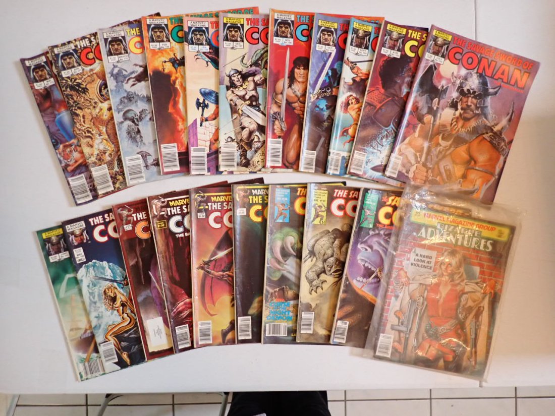Warlords DC Novel signed by Steven Wenzel & Others: Savage Sword of Conan, etc. Good overall. See list in photos below.