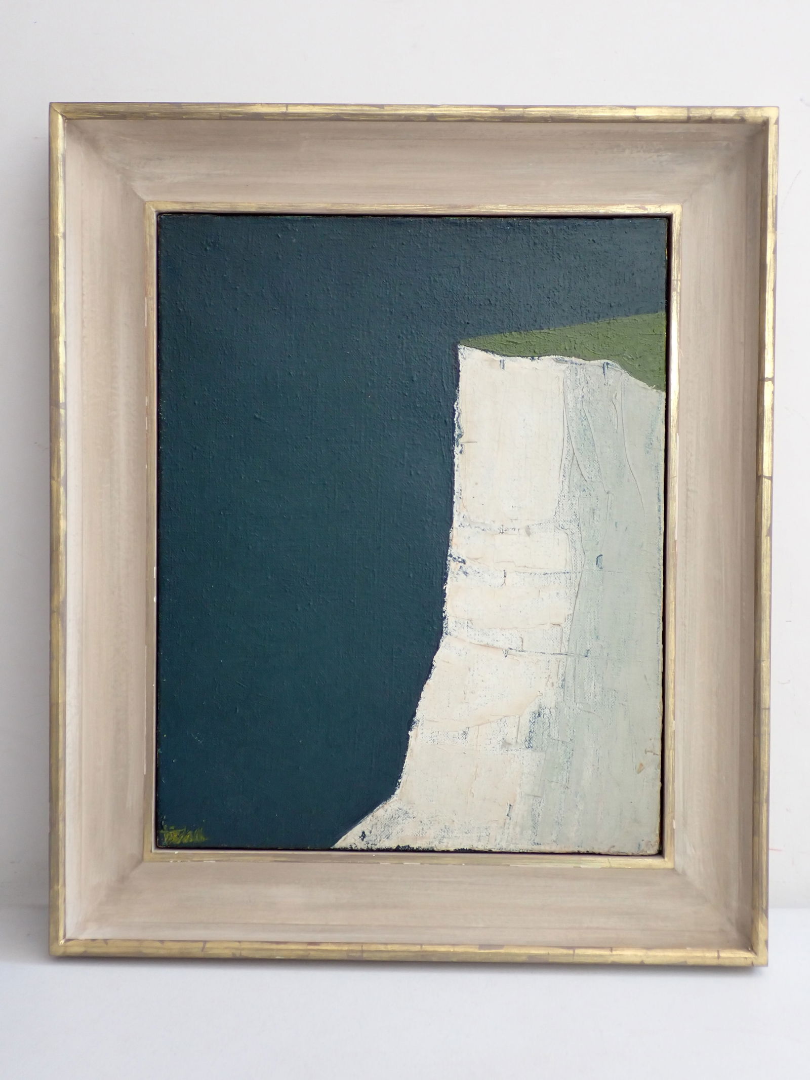 Hans Tisdall "White Cliff II" Pil on Canvas Painting (1 of 11)