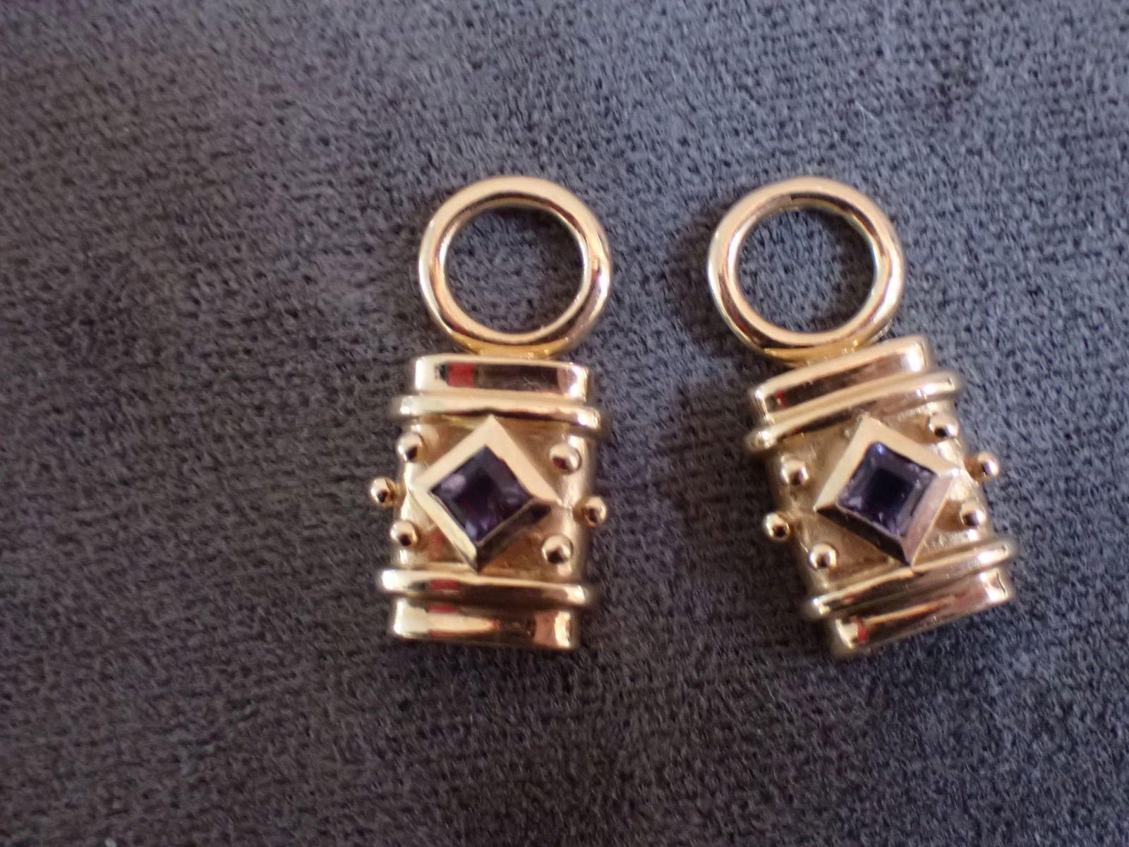 14K Tanzanite Charms: - Total Grams - 4.0