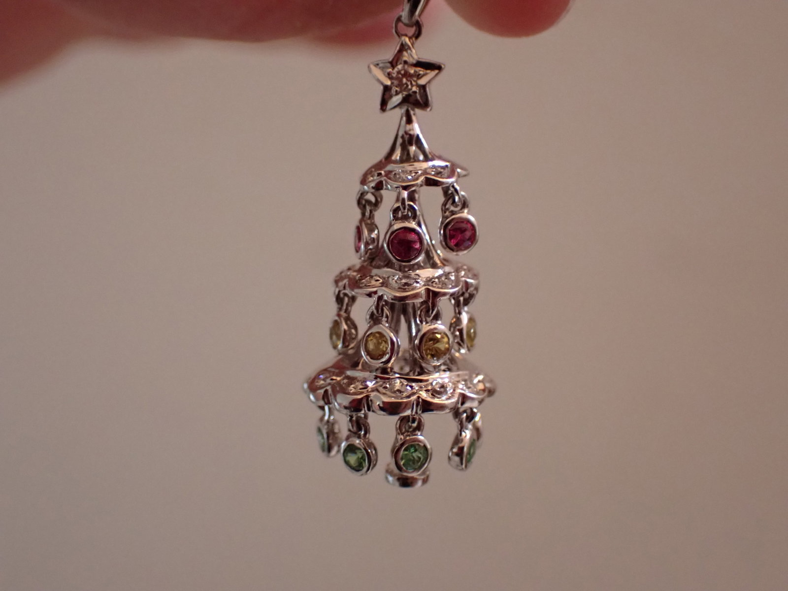 14K Charm with Multi colored sapphires: - Total Grams - 3.6