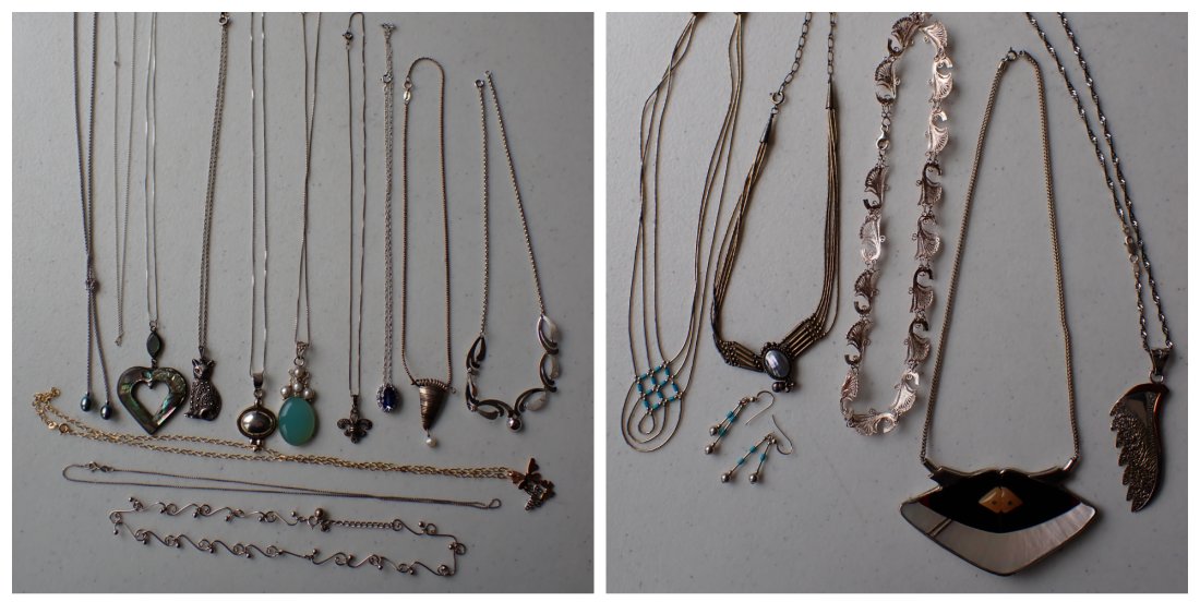 Signed and Oher Sterling and 925 Necklaces (1 of 20)