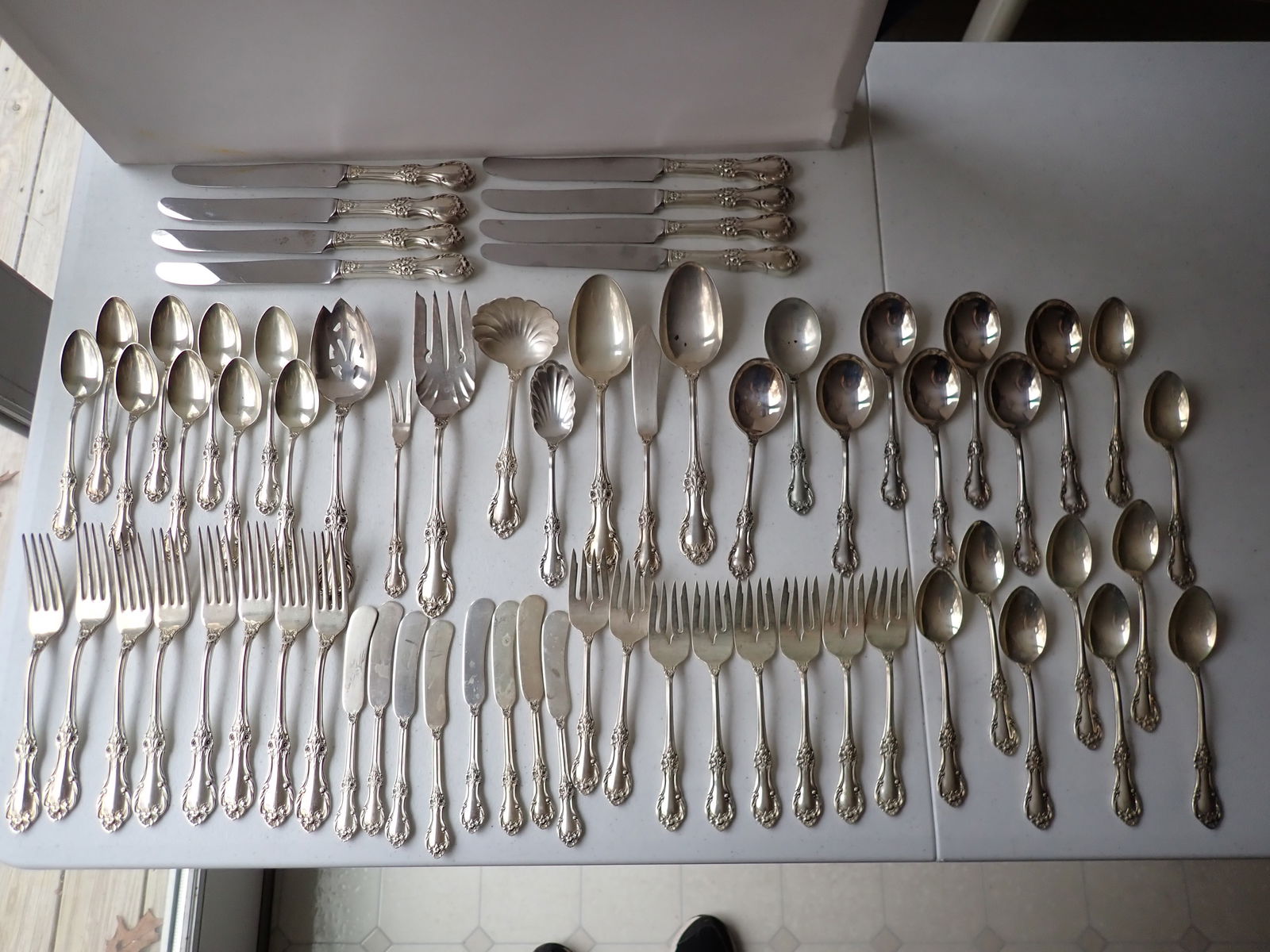 International Silver Sterling Flatware Set (1 of 10)