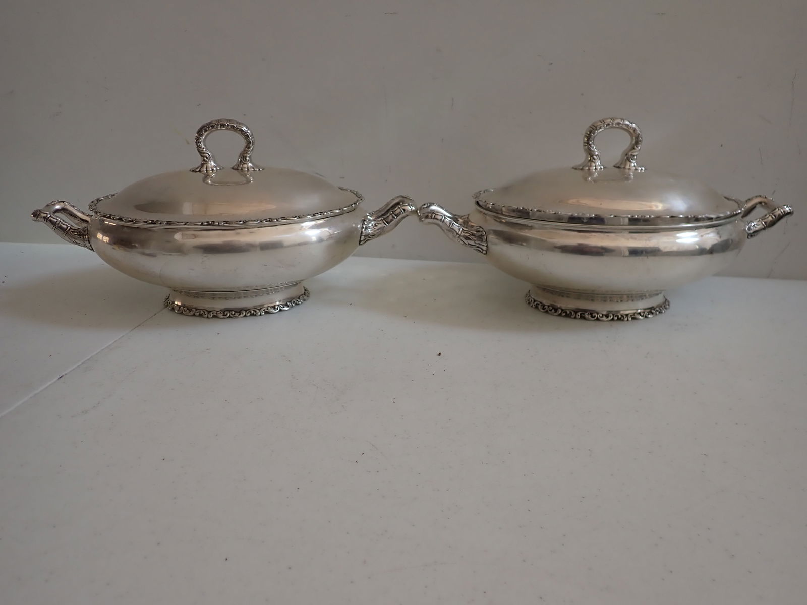 Pair of Sterling Silver Covered Tureens (1 of 15)