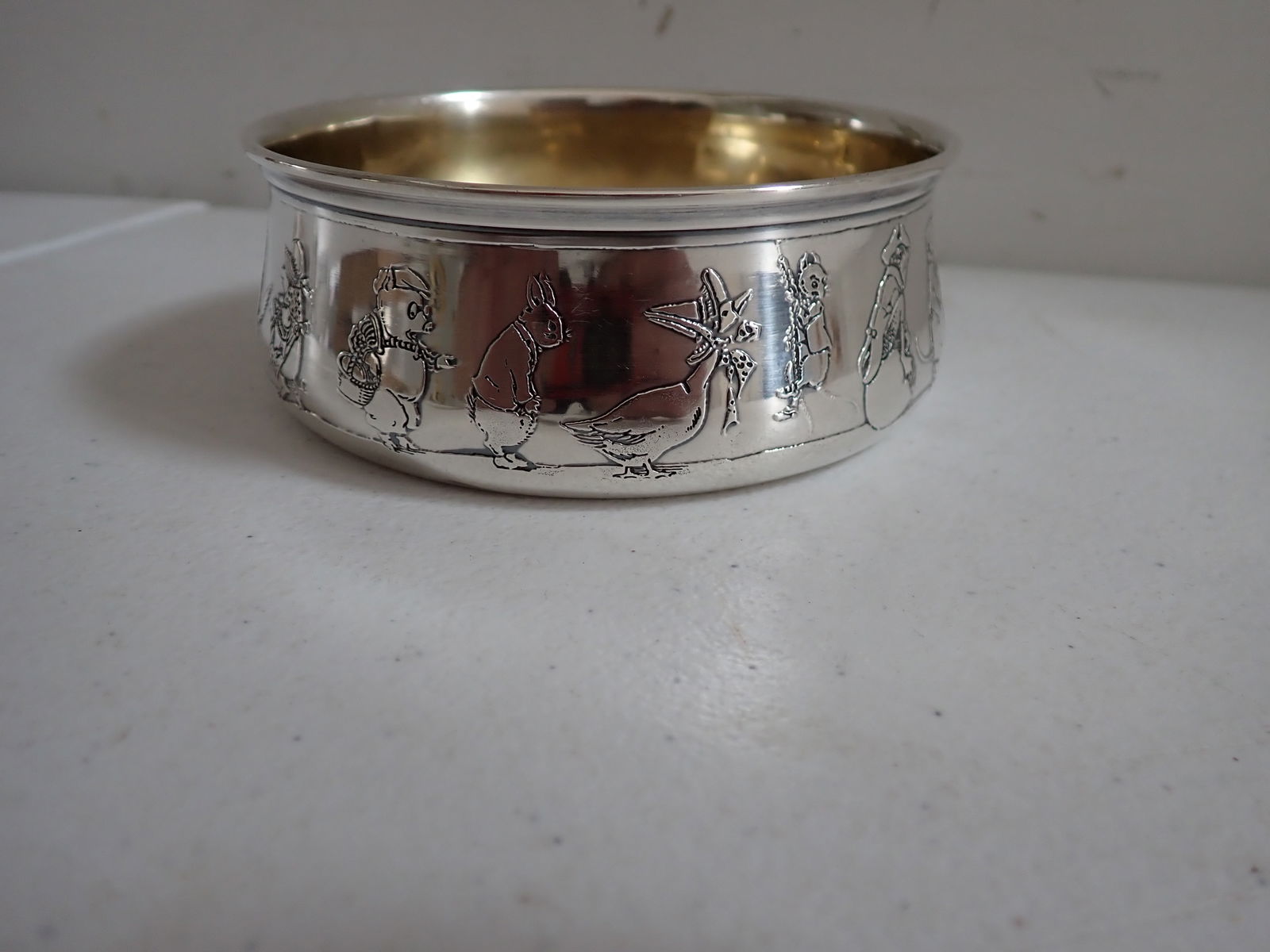 Child's Sterling Silver Nursery Rhyme Bowl (1 of 10)