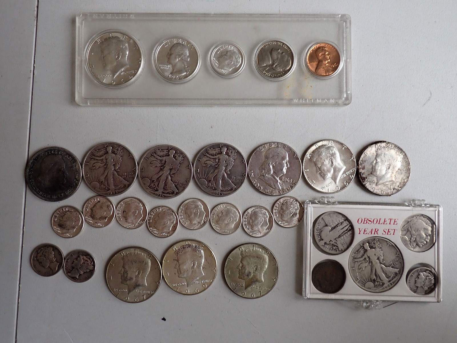 Silver Halfs, Quarters, Dimes and Other Coins (1 of 13)