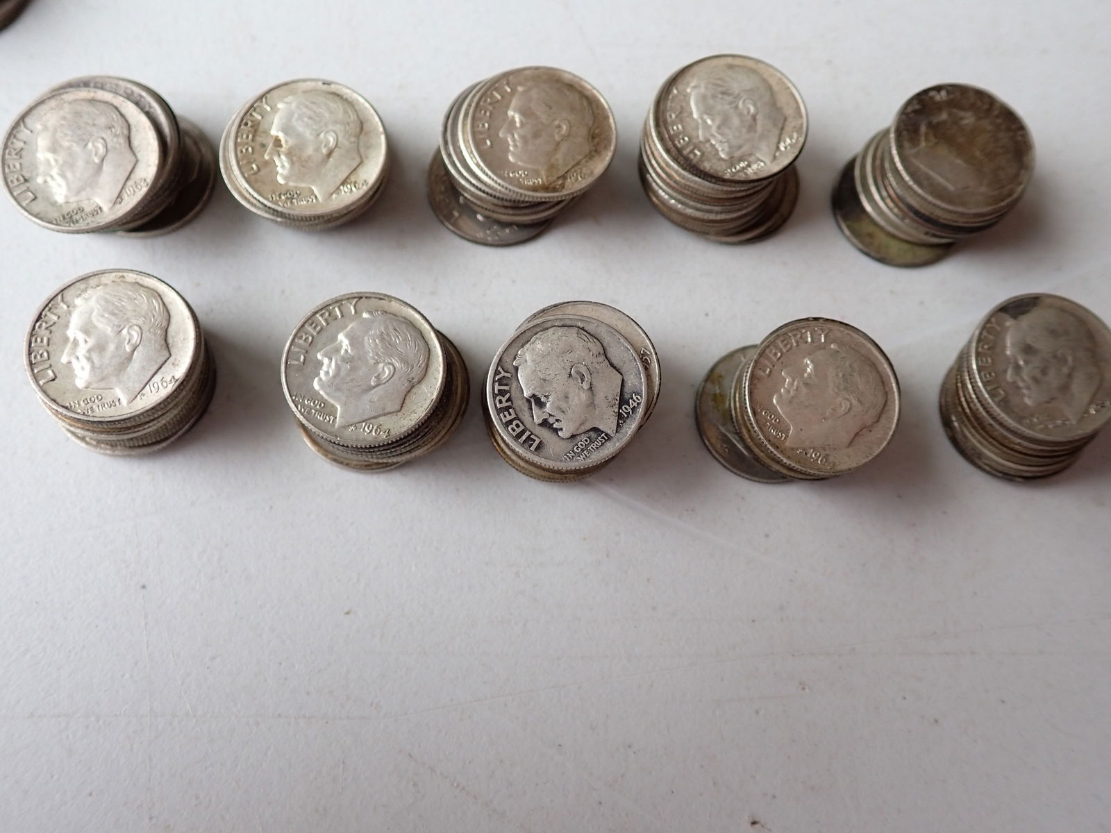 100 Roosevelt Silver Dimes - 10.00 Face Value (1 of 4)