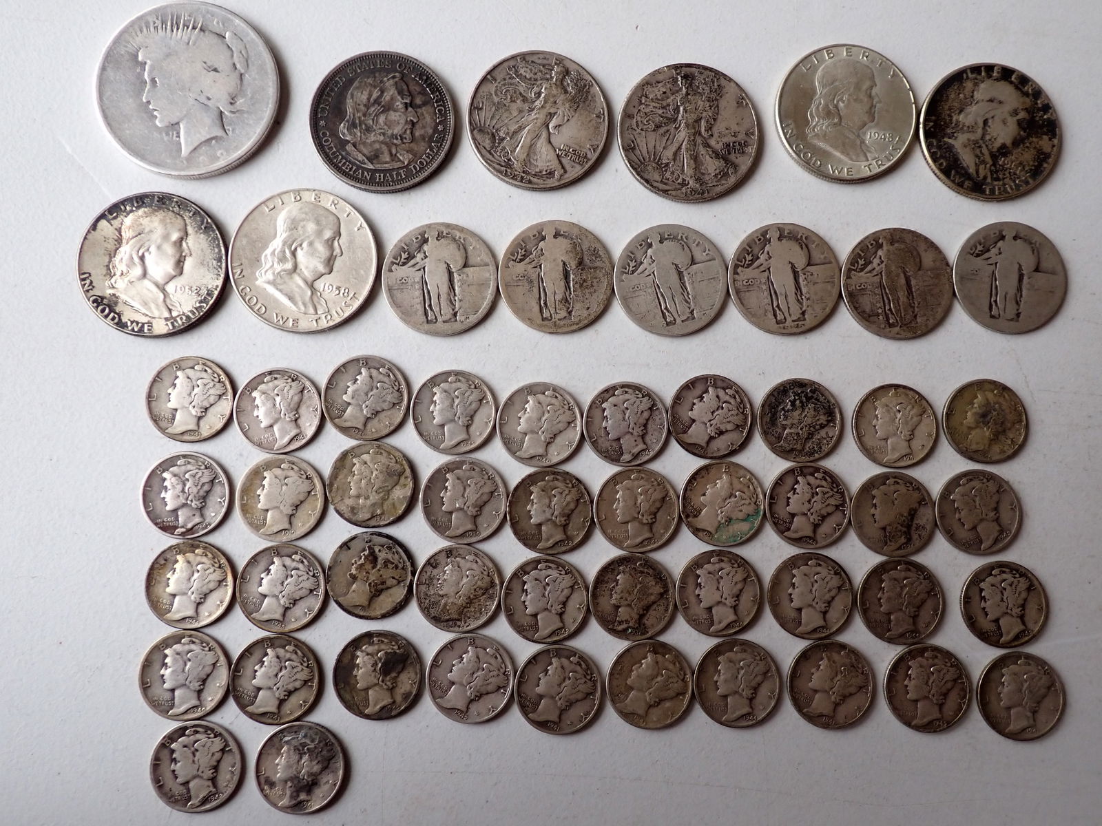 Peace Dollar, Columbian Expedition Half & Other Coins (1 of 11)